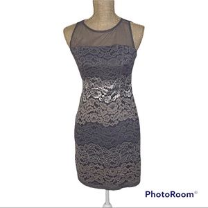 Purple Lace Dress Size 4 Petite